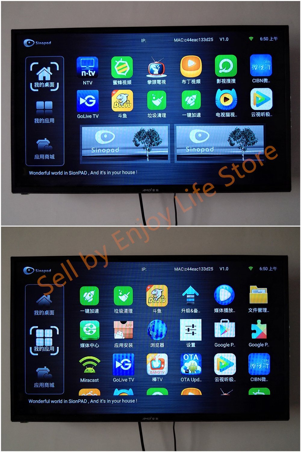 New Sinopad Box Wifi TV Android 5.1 Box Set Top IPTV Chinese Cantonese