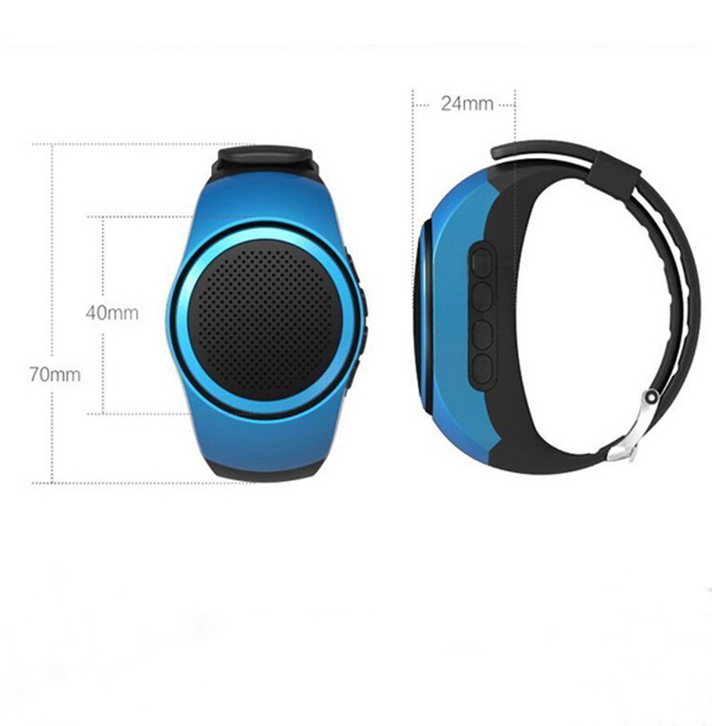 ETE Upgraded Multifunctional Bluetooth Watch Speaker Mp3 Music Player