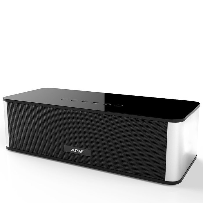 APIE Wireless Bluetooth Speaker Portable Stereo FM Radio, Support USB