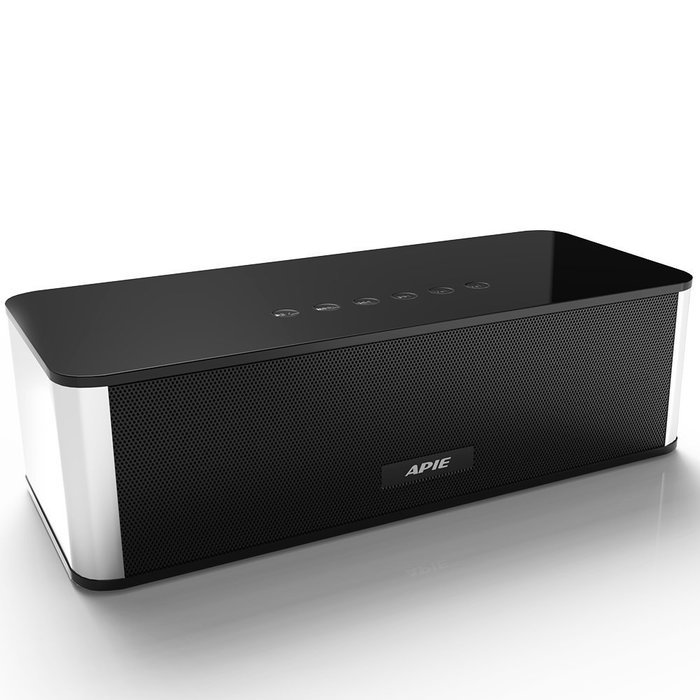 APIE Wireless Bluetooth Speaker Portable Stereo FM Radio, Support USB