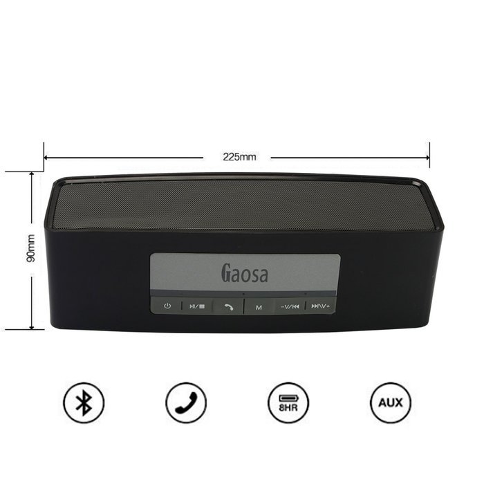 Portable Bluetooth Speaker, SUFUM Highperformance Cubic Wireless Mini Stereo Speakers for