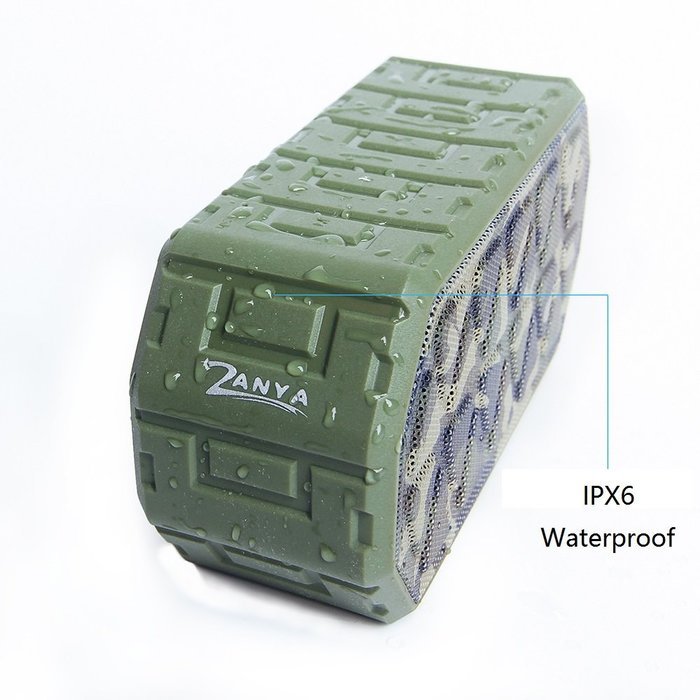 ZANYA Outdoor Speakers, Best Portable IPX6 waterproof Bluetooth 4.0