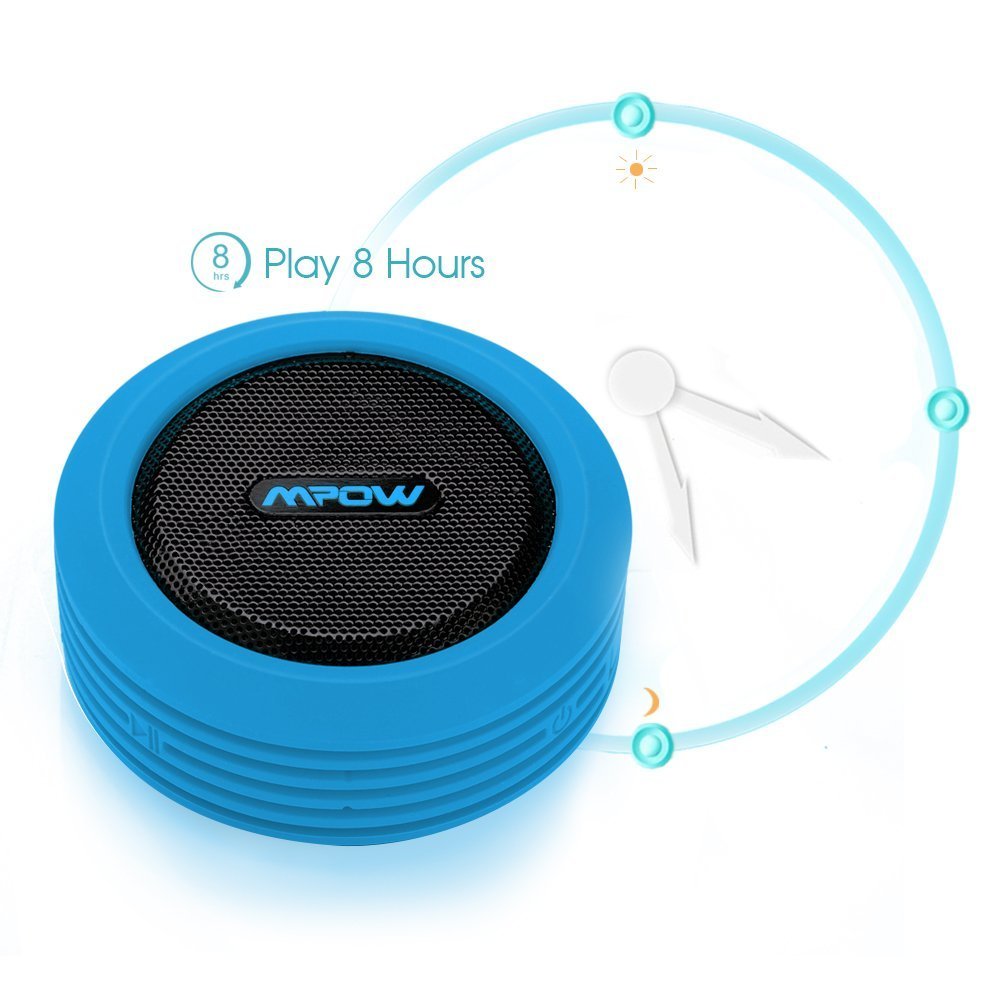 Mpow Buckler Portable Wireless Bluetooth Shower Speaker Waterproof with