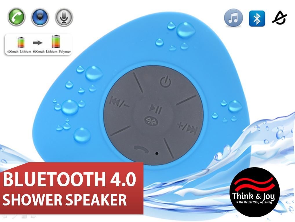 Bluetooth Waterproof Shower Speaker 4.0, HIGH QUALITY SOUND, Resistant