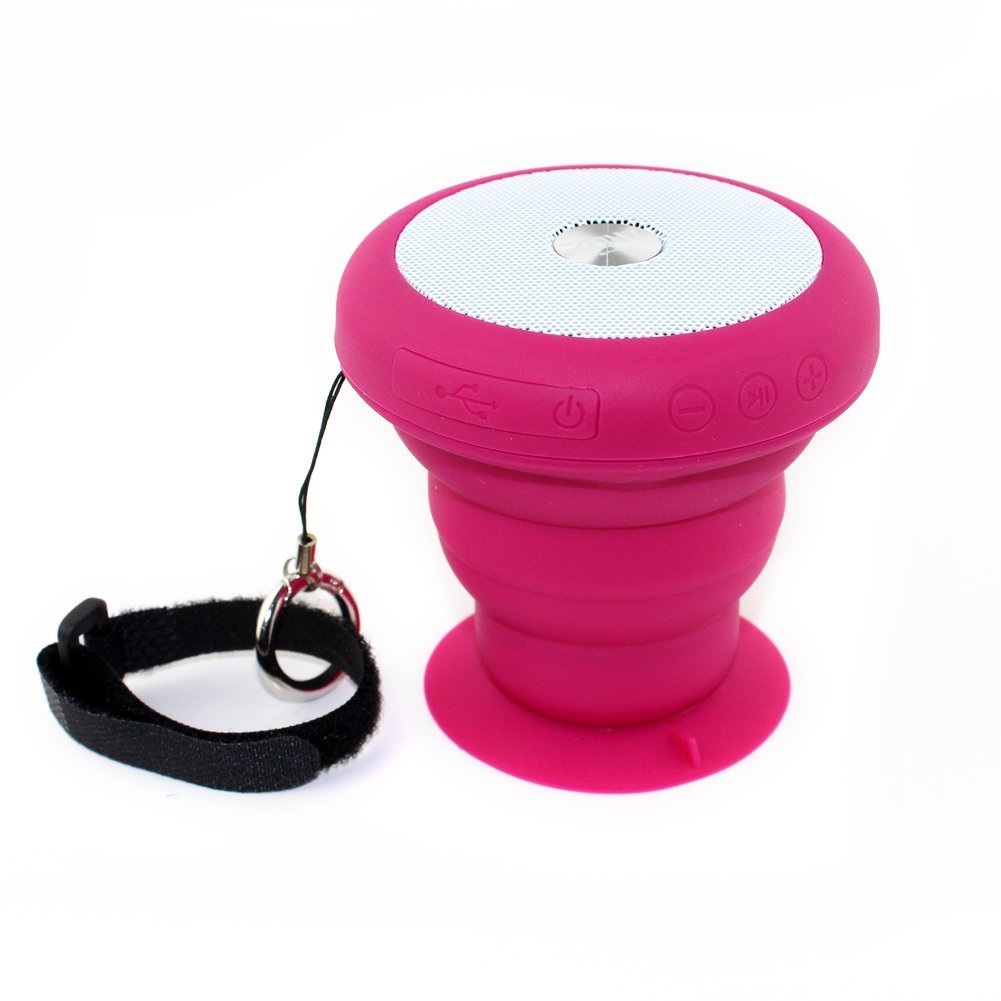 Shower Speaker, Portable Wireless FM Radio Speakers with Suction Cup