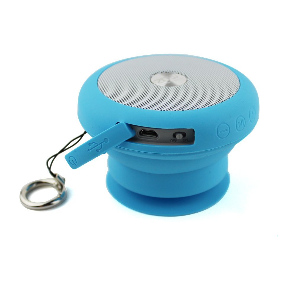 Shower Speaker, Portable Wireless FM Radio Speakers with Suction Cup