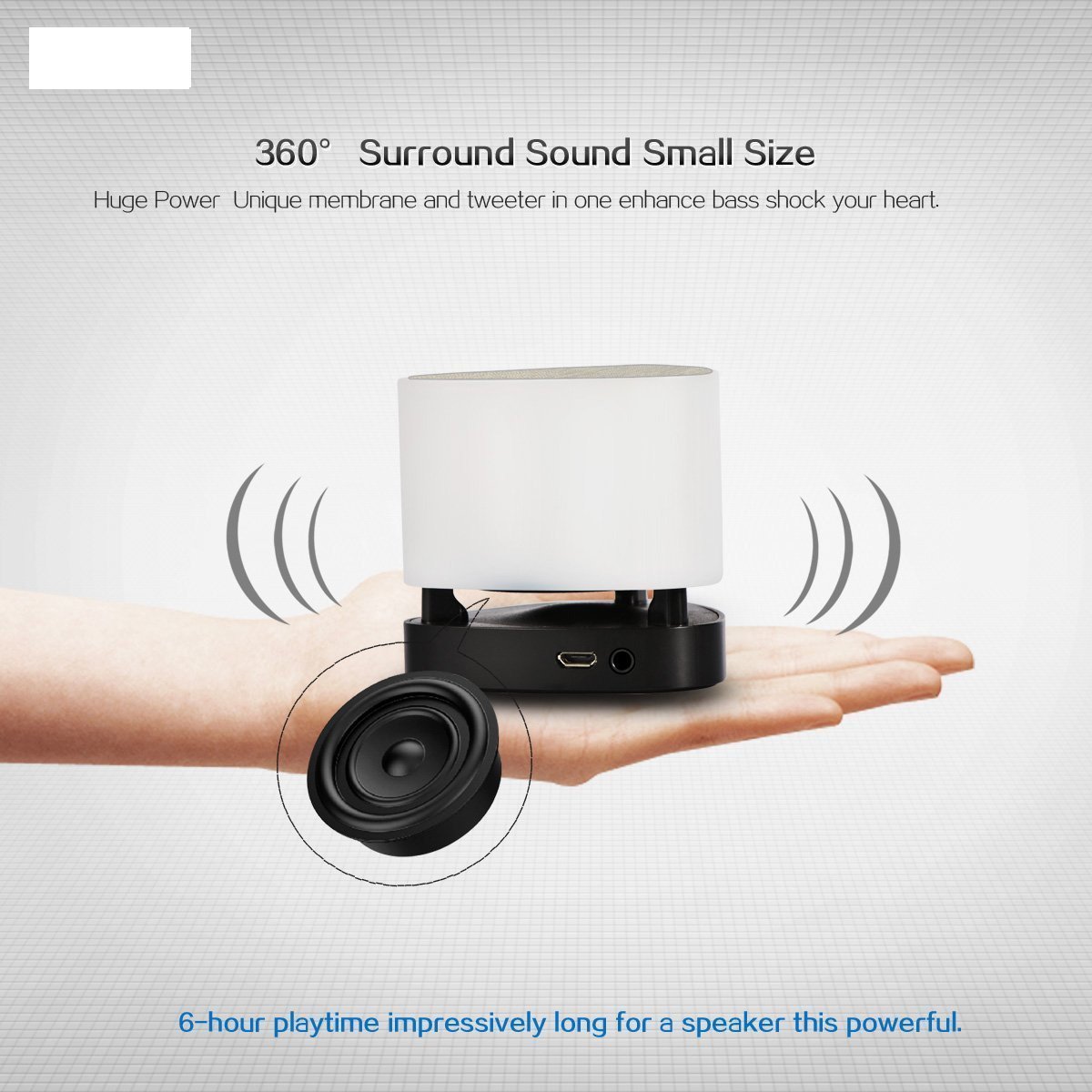 CrazyLynX Wireless Bluetooth 4.0 Speaker Smart Touch LED Mood Lamp, APP