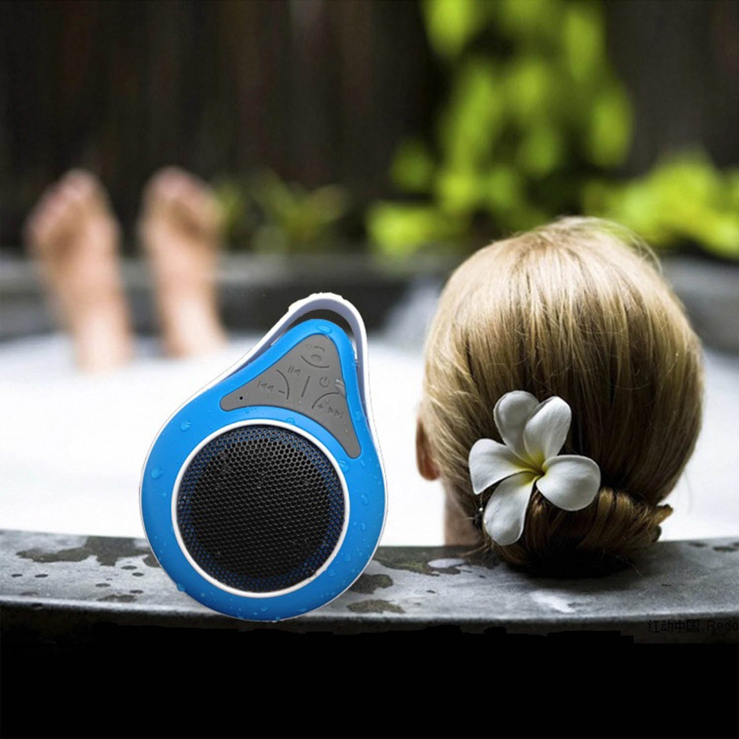 Bluetooth Waterproof Shower Speaker Phone with Mic. Best Portable