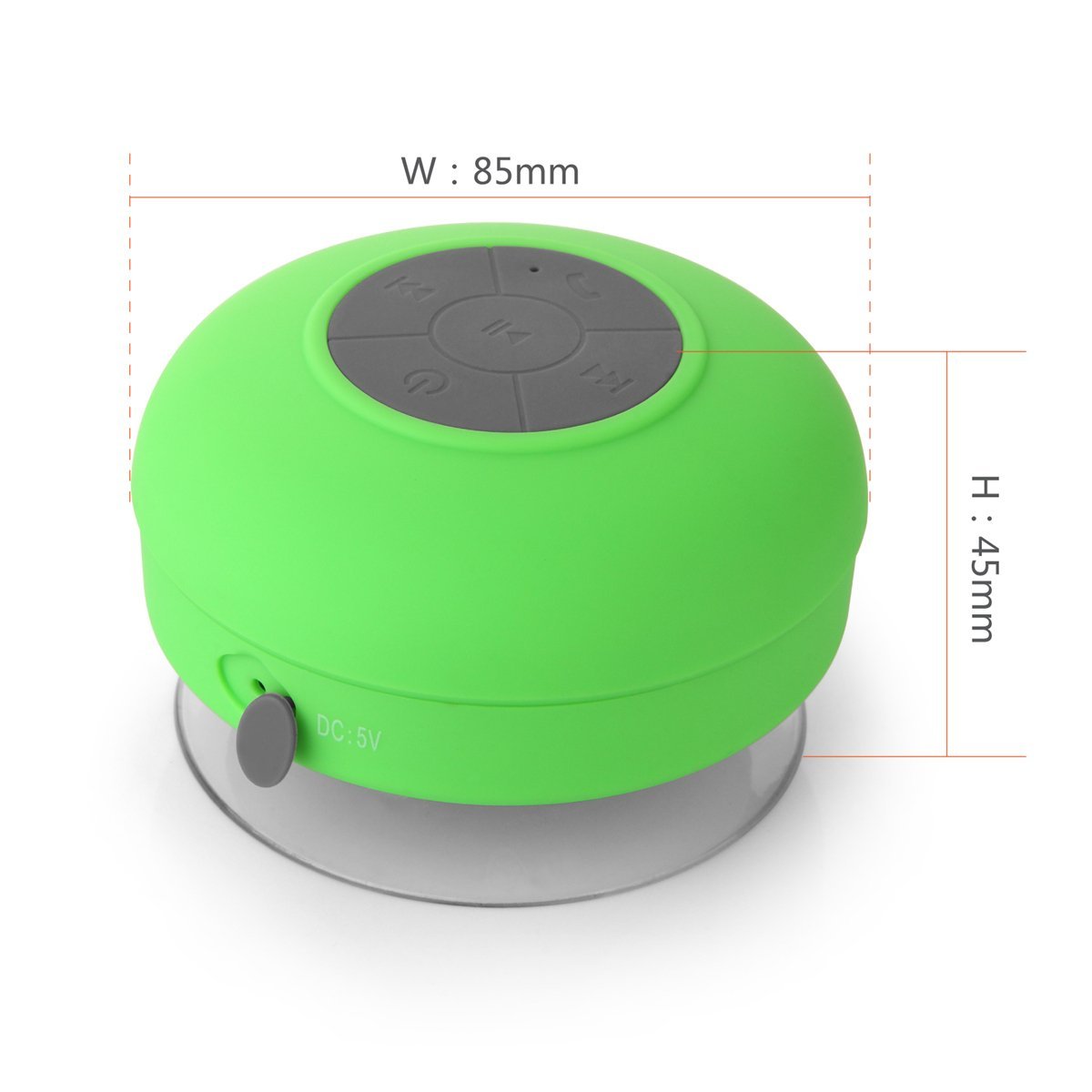 LeadTry Wireless Waterproof Bluetooth Shower 3.0 Speaker (Blue) N8 free