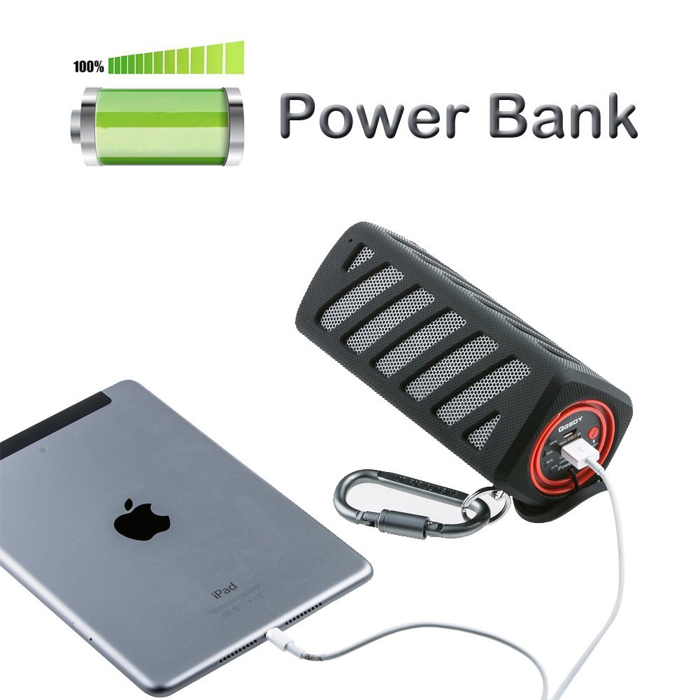 GSWORDY Portable Wireless Bluetooth Speaker Outdoor Waterproof with