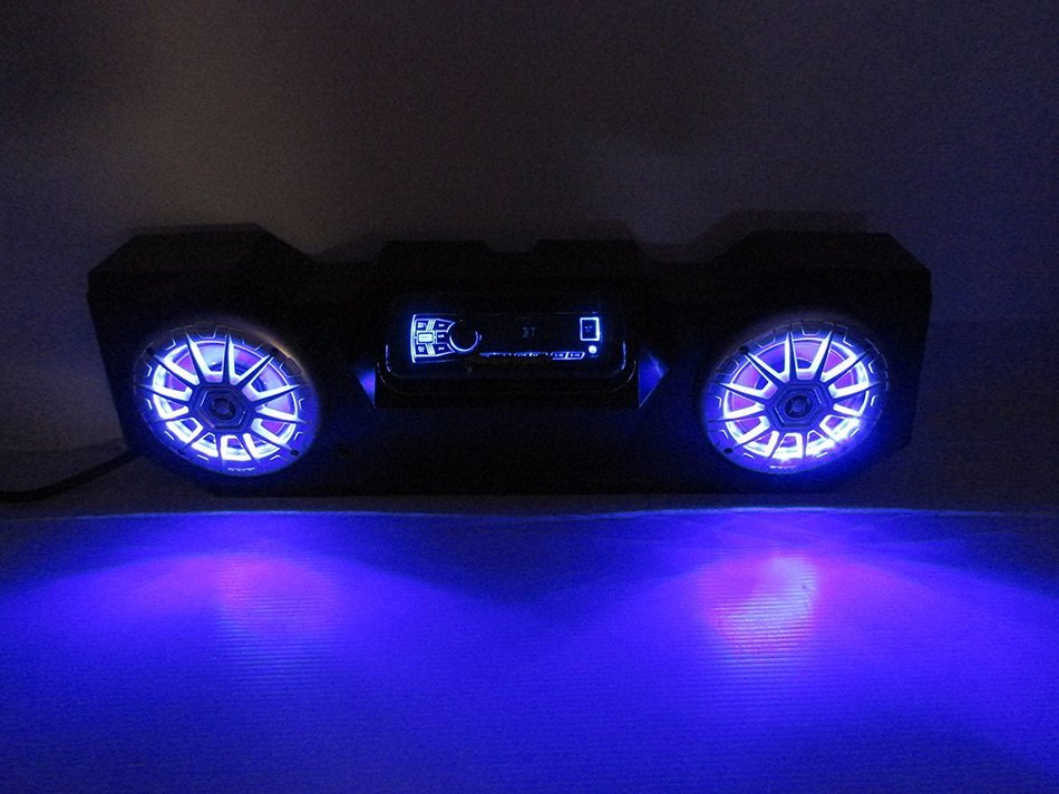 SD 4BBT2RGB Polaris RZR Stereo System Bluetooth UTV Side by Side (26.
