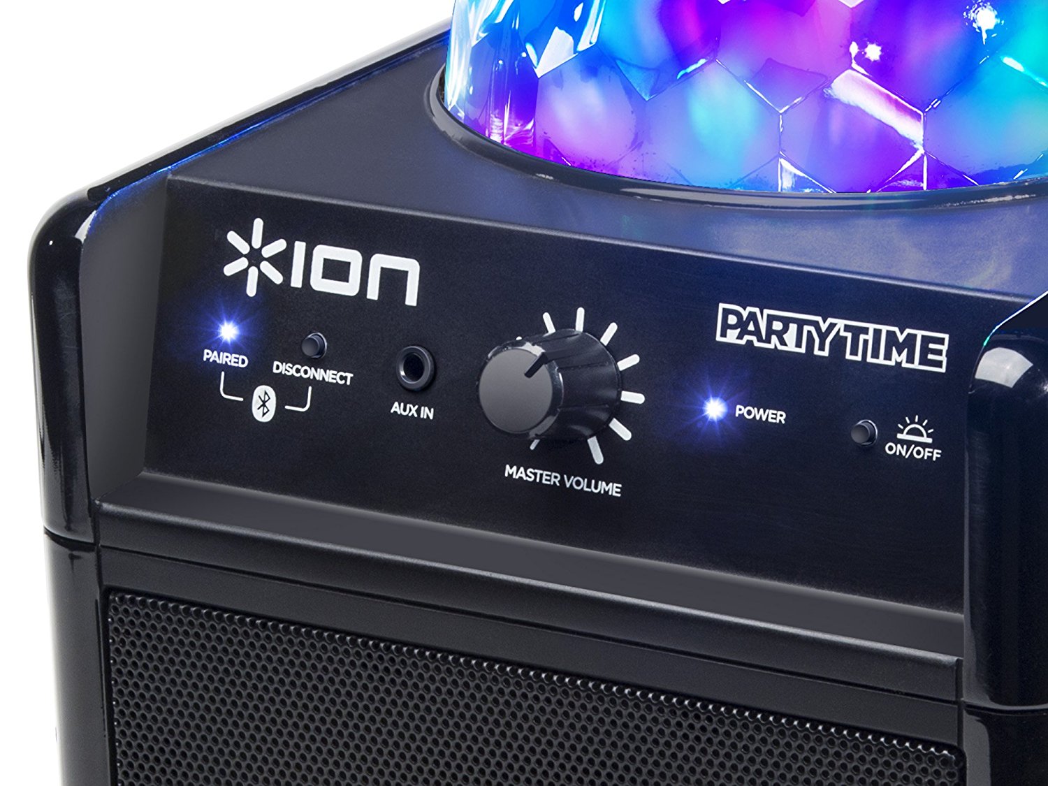 ION Audio Party Time Portable Bluetooth Speaker System with Builtin
