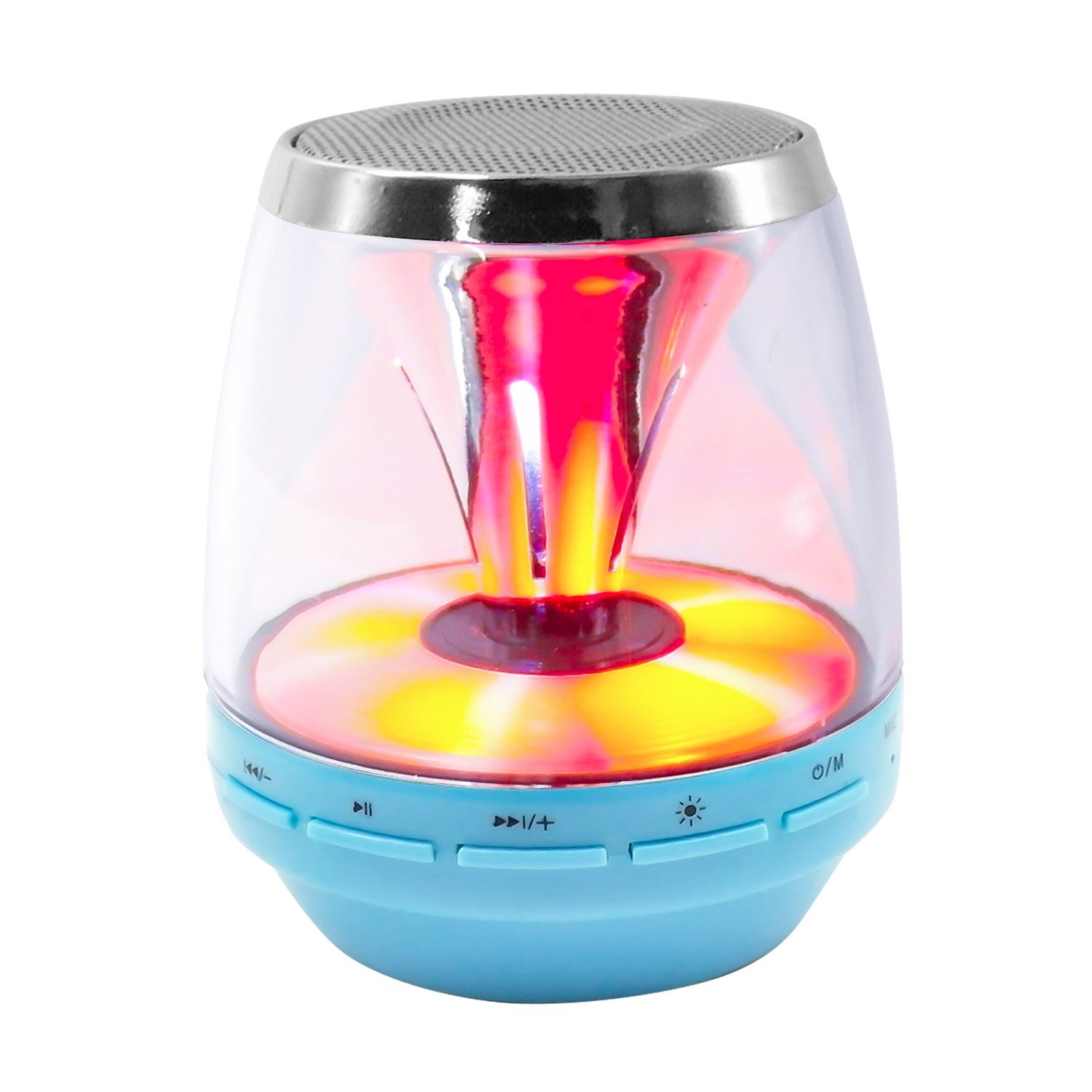 HyperPS M30 White Bluetooth Mini Speaker with LED Night Light