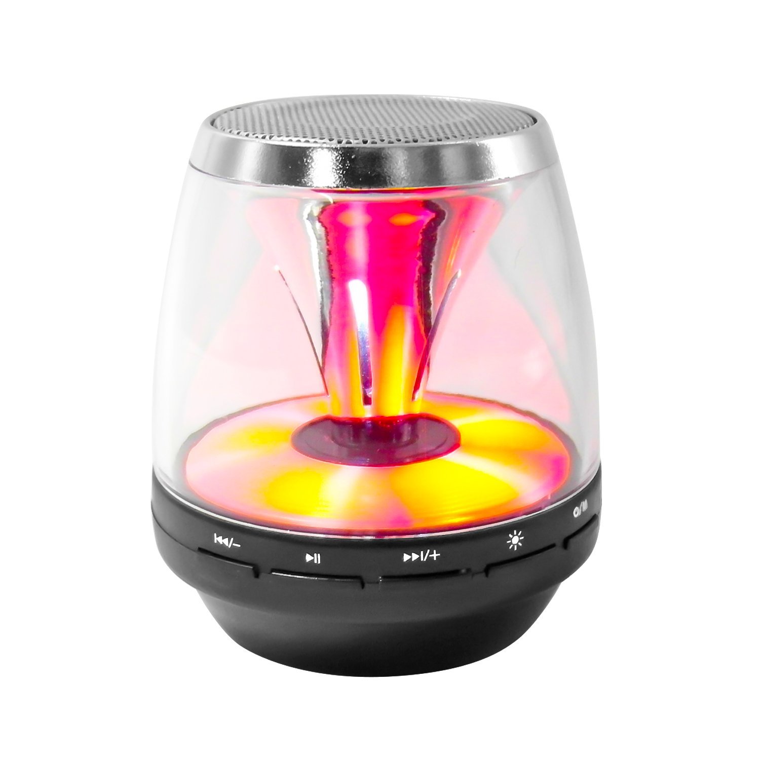 HyperPS M30 White Bluetooth Mini Speaker with LED Night Light