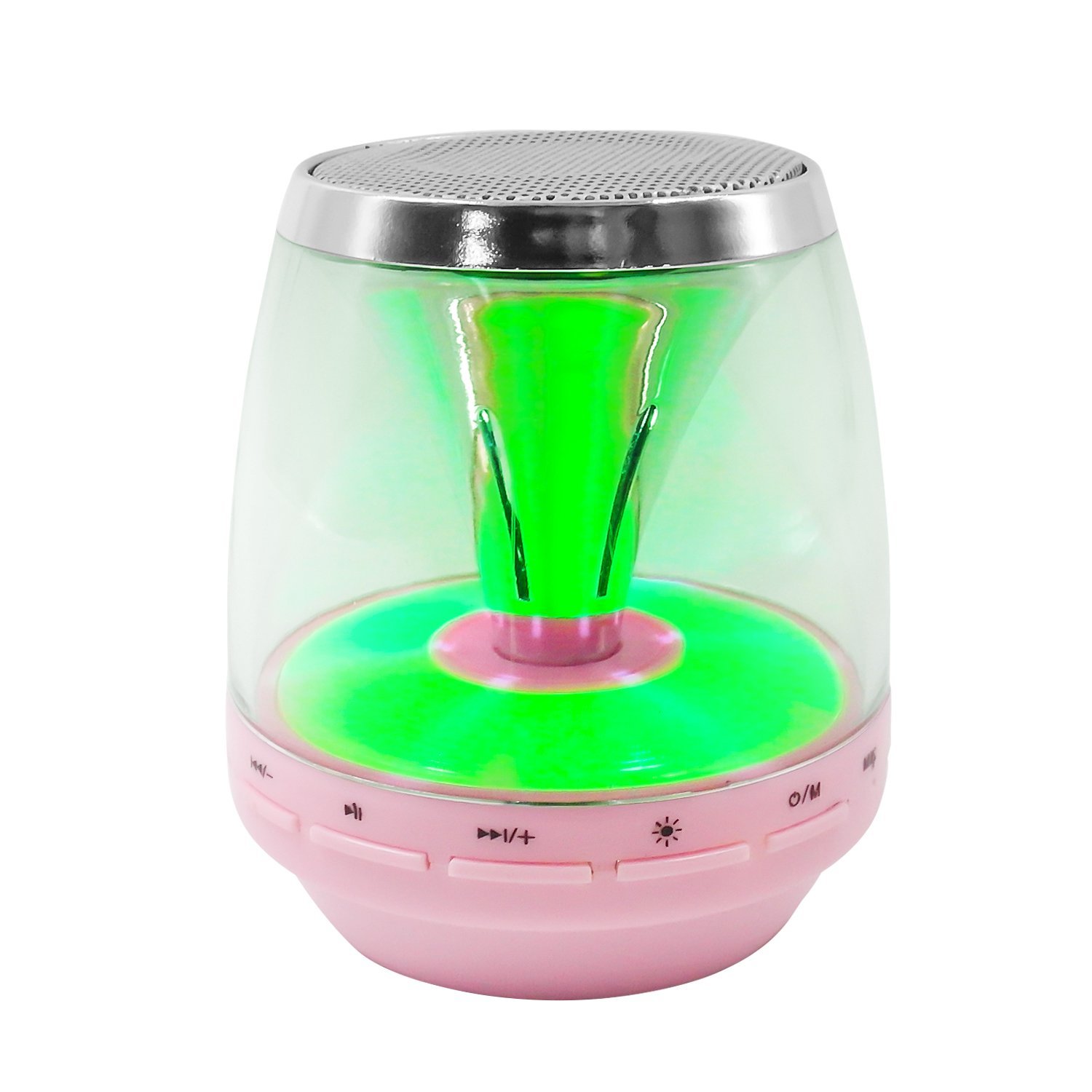 HyperPS M30 White Bluetooth Mini Speaker with LED Night Light