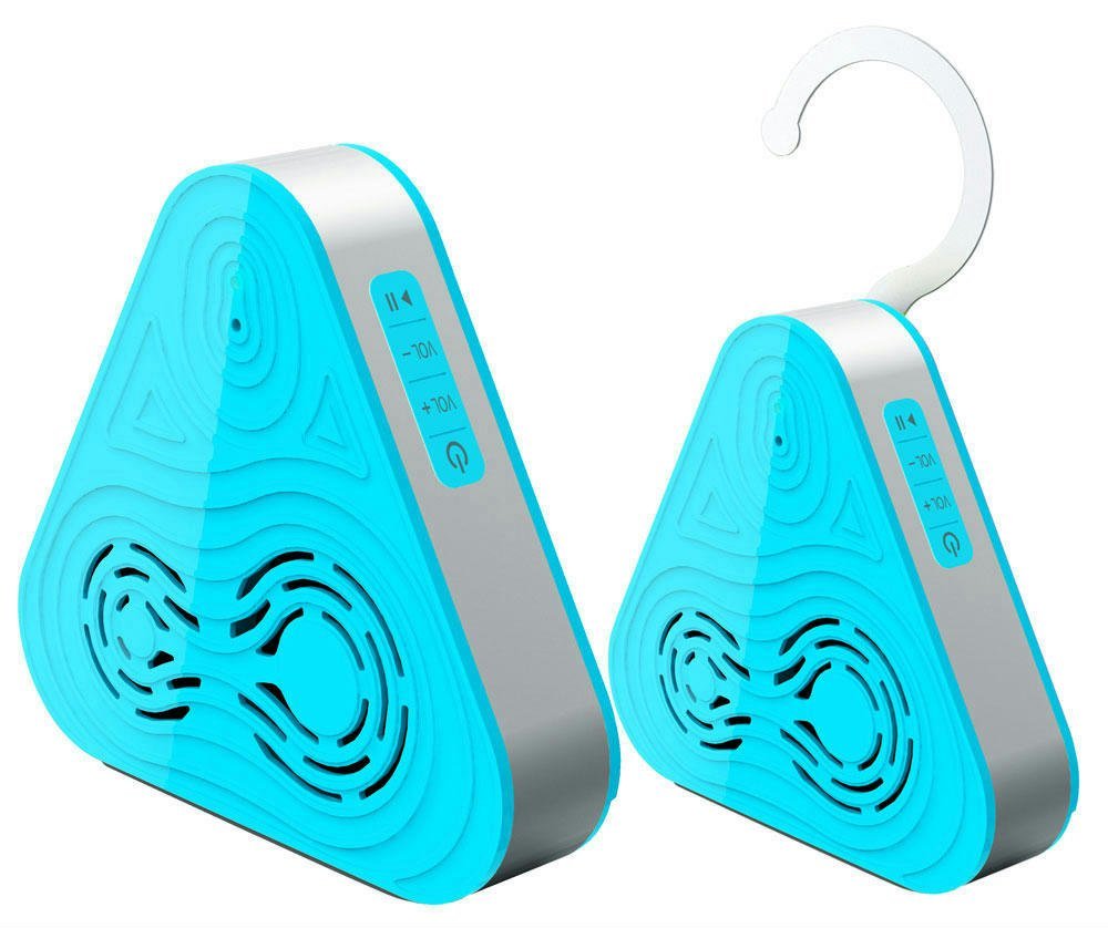 Pyle PSRB8BL Bluetooth Wireless Waterproof Shower Speaker and Hands