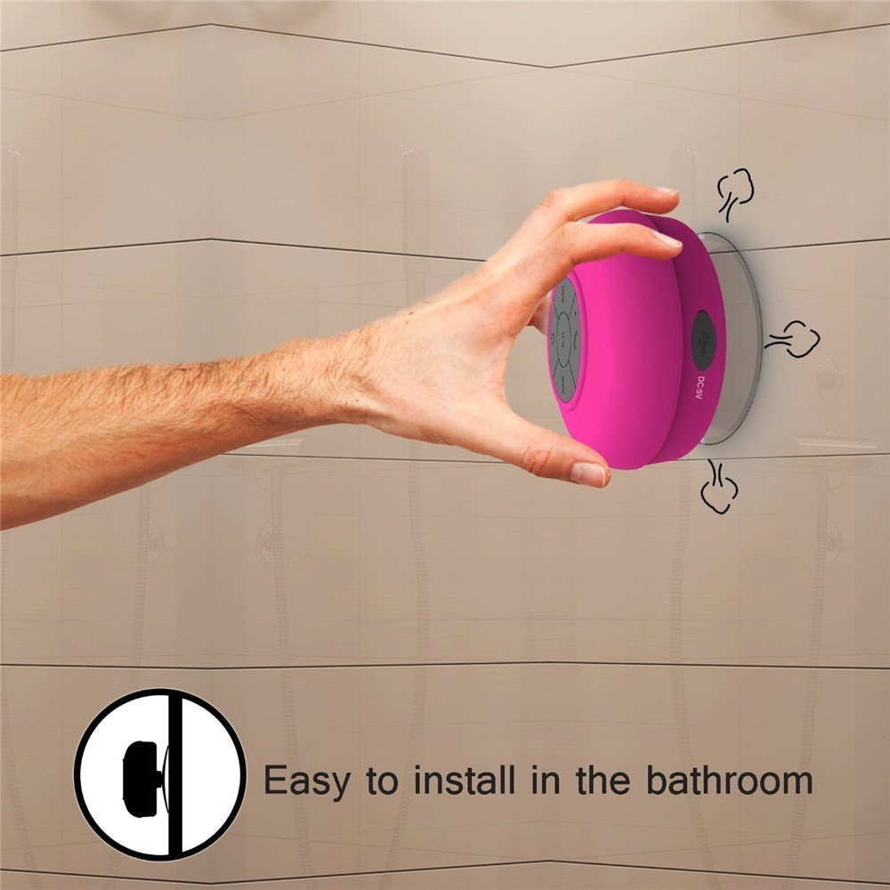 NOKEA Wireless Bluetooth 3.0 Waterproof Outdoor & Shower Speaker, Mini