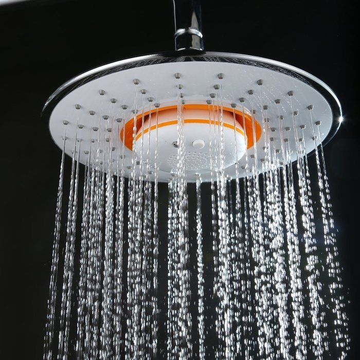 Facilla Modern 8" ABS Rain Shower Head Wireless Speaker Bluetooth Phone