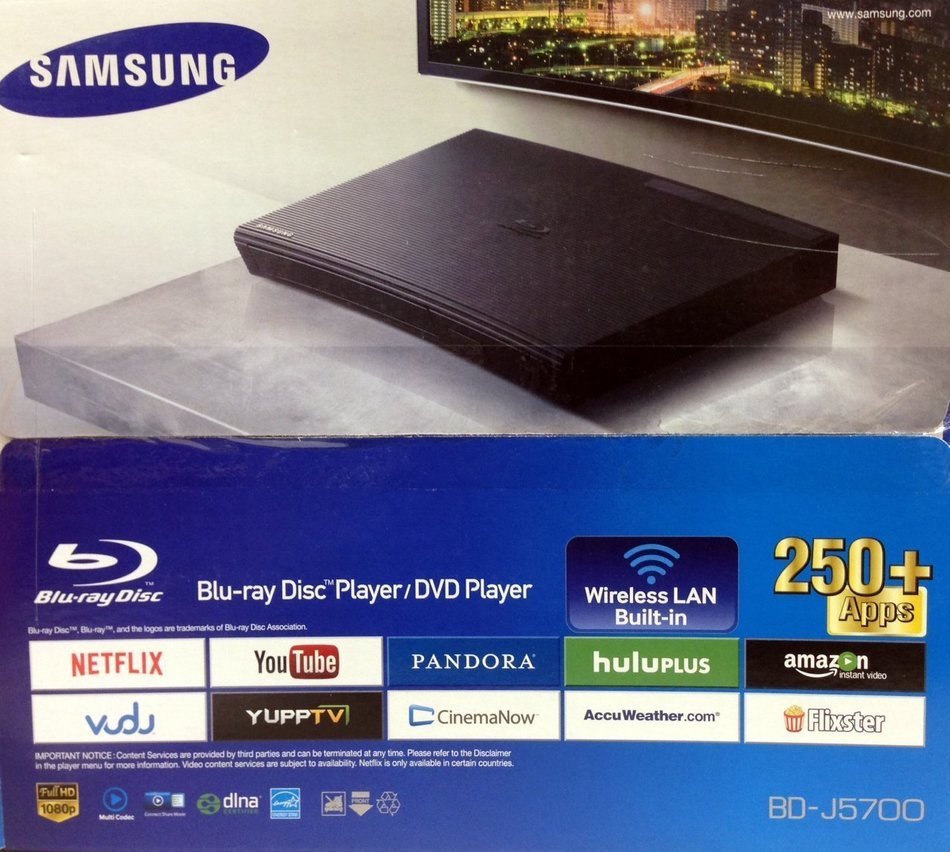 Samsung J5900RF WiFi Multi System Region Free BluRay Disc DVD Player