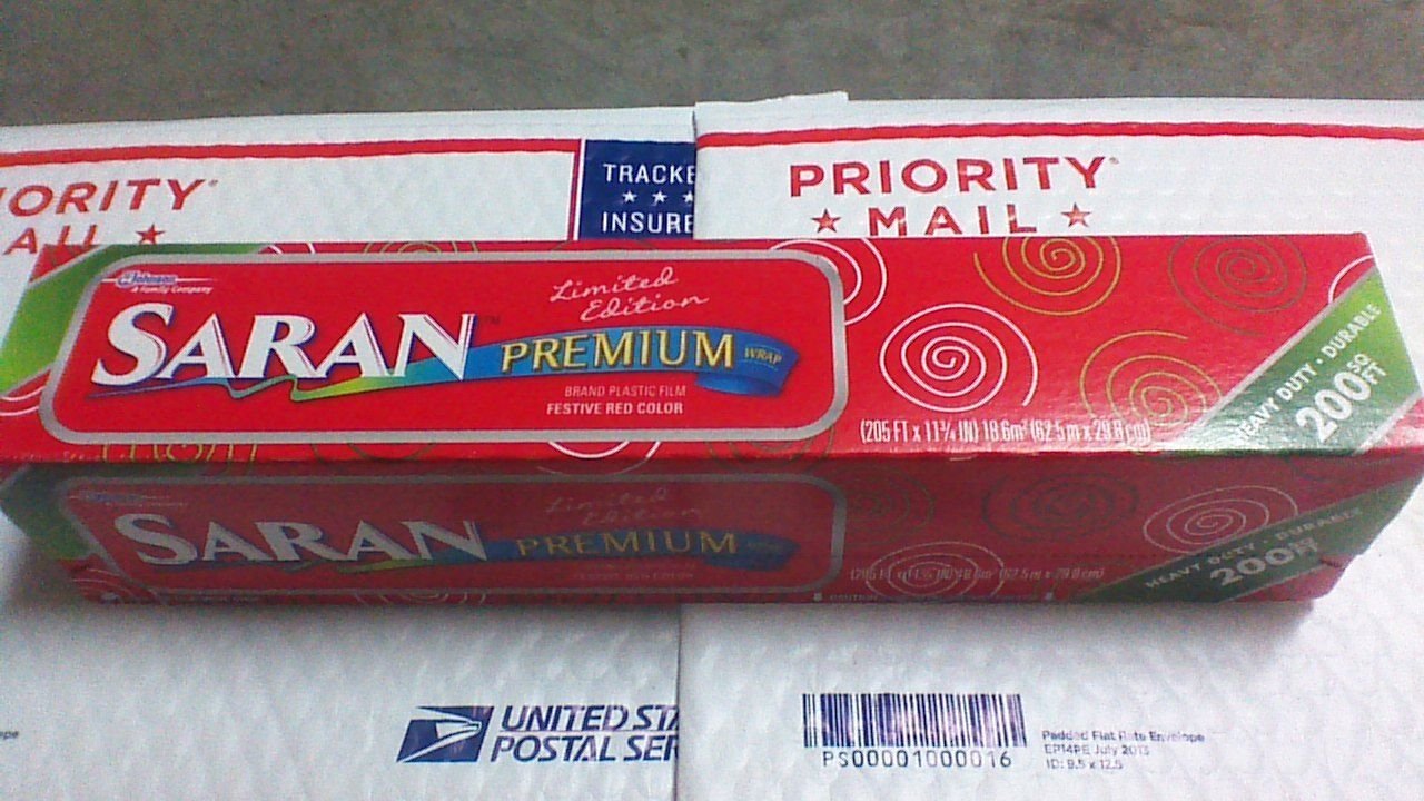 Saran Premium Plastic Wrap,Heavy Duty,200 sq ft each Limited Holiday