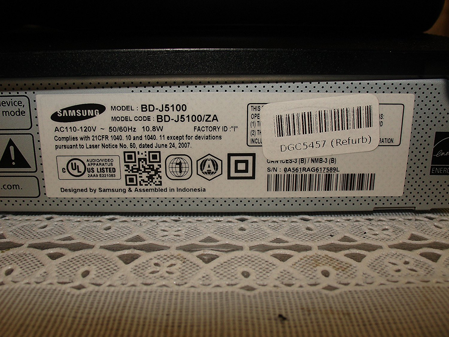 BDJ5100 Curved Bluray Disc / DVD Player (2015 Model) N3 free image download