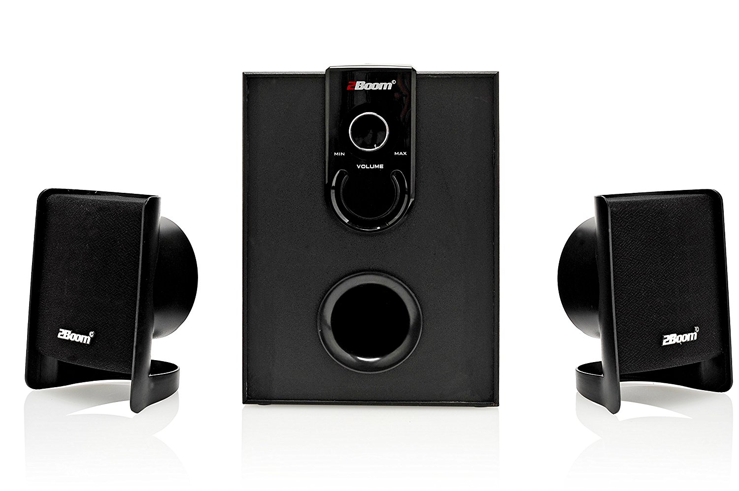 2BOOM Stylish multimedia speakers, AC Powered, 2.1 Channel with Sub