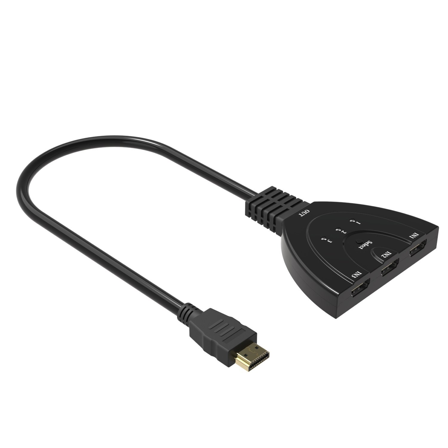 HDMI Splitter, HDMI Switch Badalink Premium Quality 3 Port HDMI