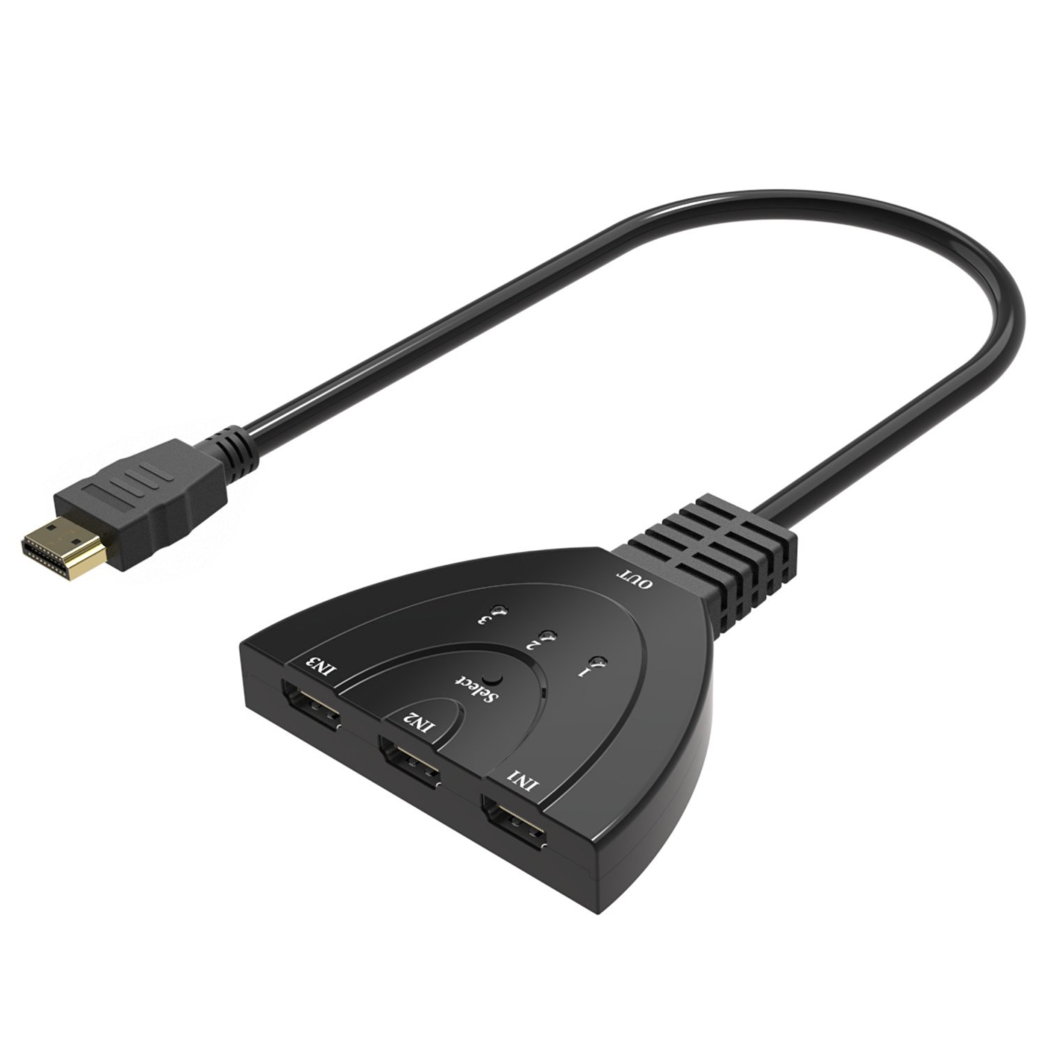 HDMI Splitter, HDMI Switch Badalink Premium Quality 3 Port HDMI