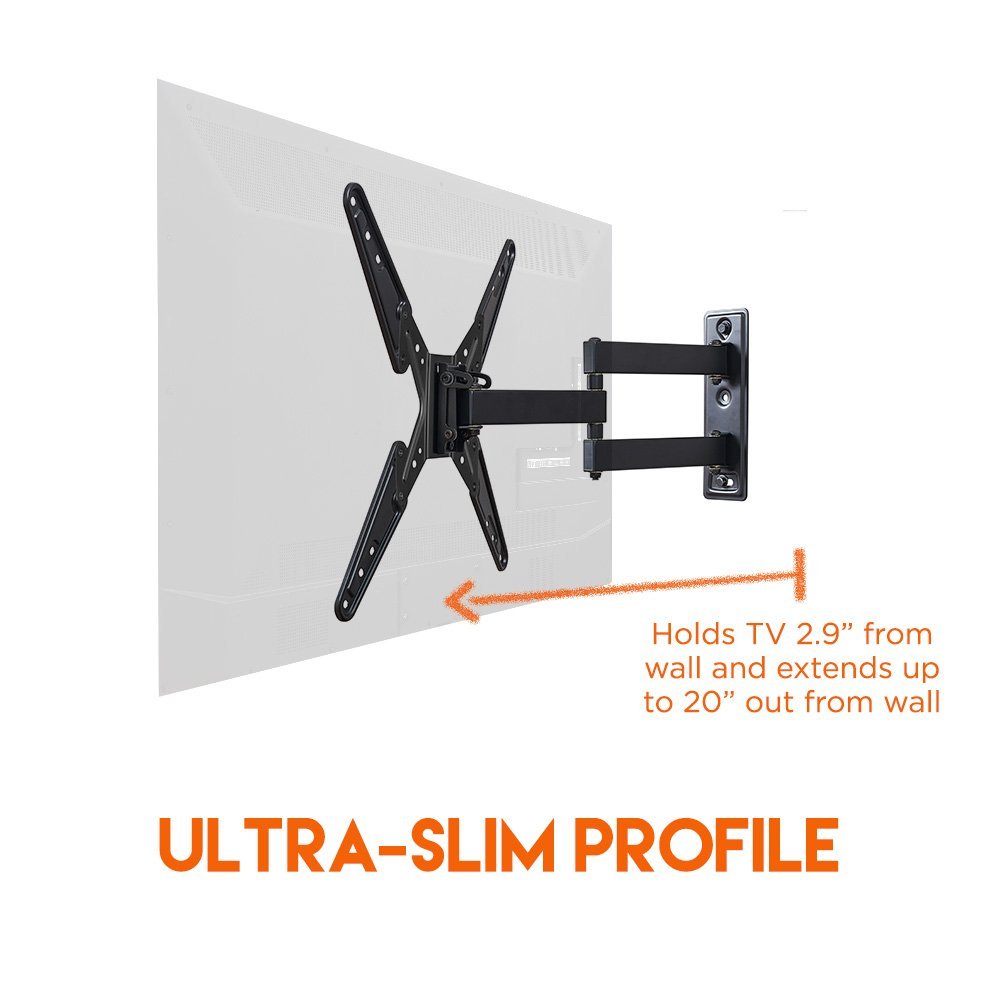 ECHOGEAR Full Motion Articulating TV Wall Mount Bracket for most 26