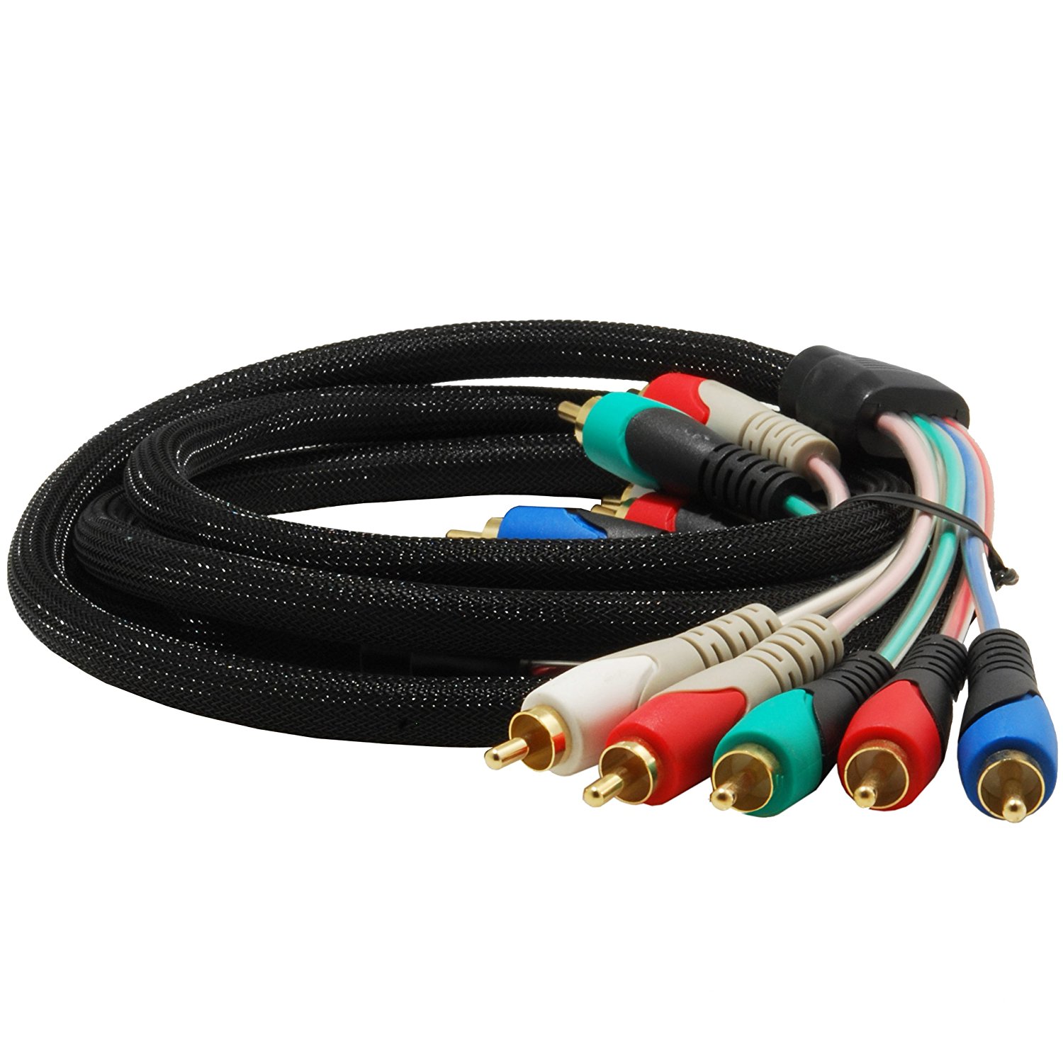 Mediabridge Component Video Cables with Audio (6 Feet) Gold Plated