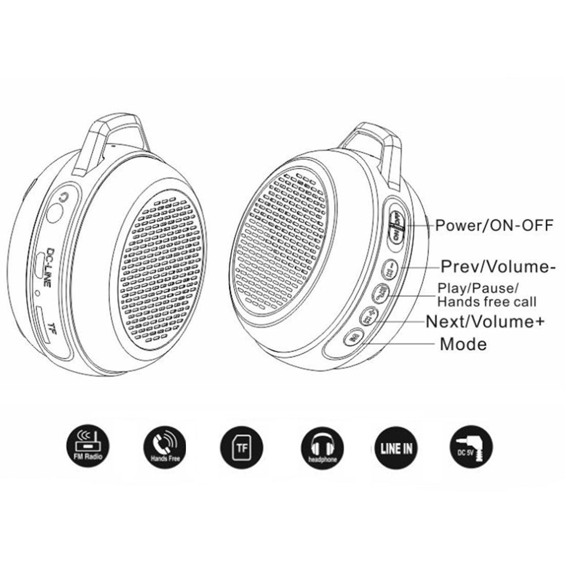 HLS S303 Portable Mini Wireless Bluetooth Travel Speaker with Enhanced