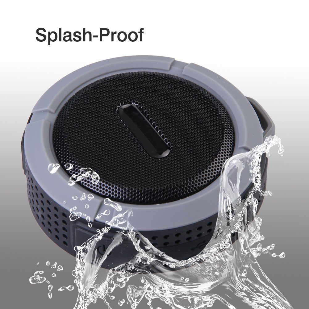 Waterproof Car Wireless Speaker Portable Mini Bluetooth Speaker Grey N2