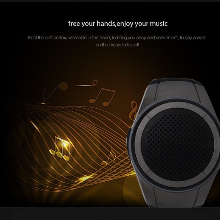 Seekermaker LED Wireless bluetooth Speaker Watch,Mini Stereo Portable
