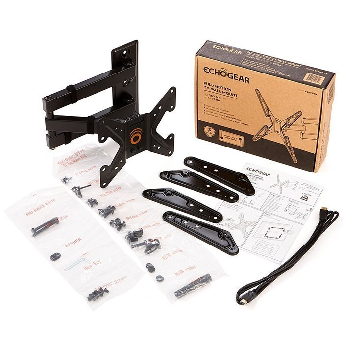 ECHOGEAR Full Motion Articulating TV Wall Mount Bracket for most 26