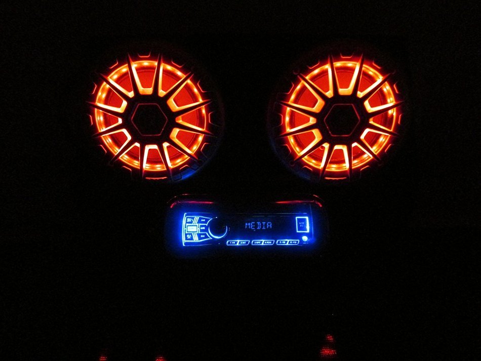 SD 2BBT2RGB Polaris RZR Stereo System Bluetooth UTV Side by Side (26.