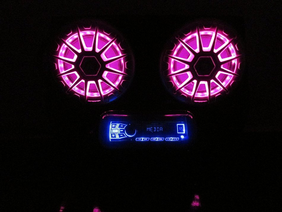 SD 2BBT2RGB Polaris RZR Stereo System Bluetooth UTV Side by Side (26.