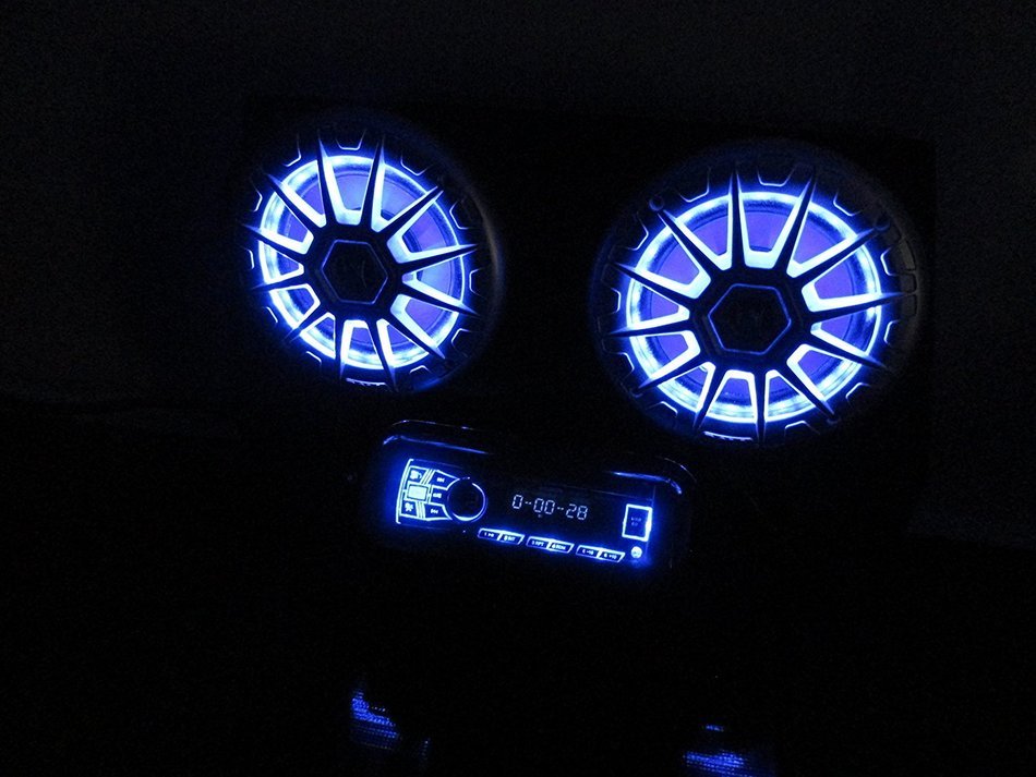 SD 2BBT2RGB Polaris RZR Stereo System Bluetooth UTV Side by Side (26.