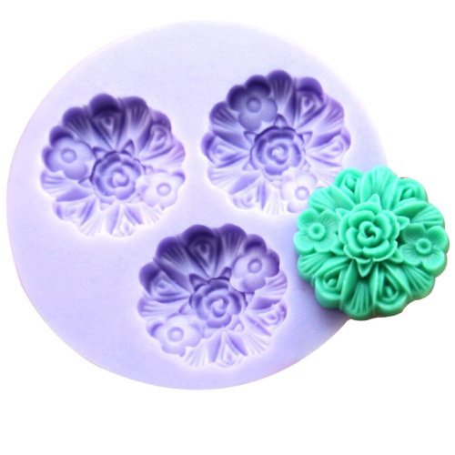 Longzang mini flower F0155 Fondant Mold Silicone Sugar mold Craft Molds