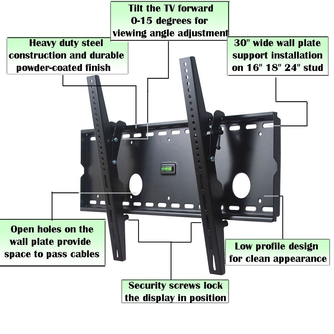 VideoSecu Tilt LCD LED TV Wall Mount For Most 3775" LCD LED Plasma