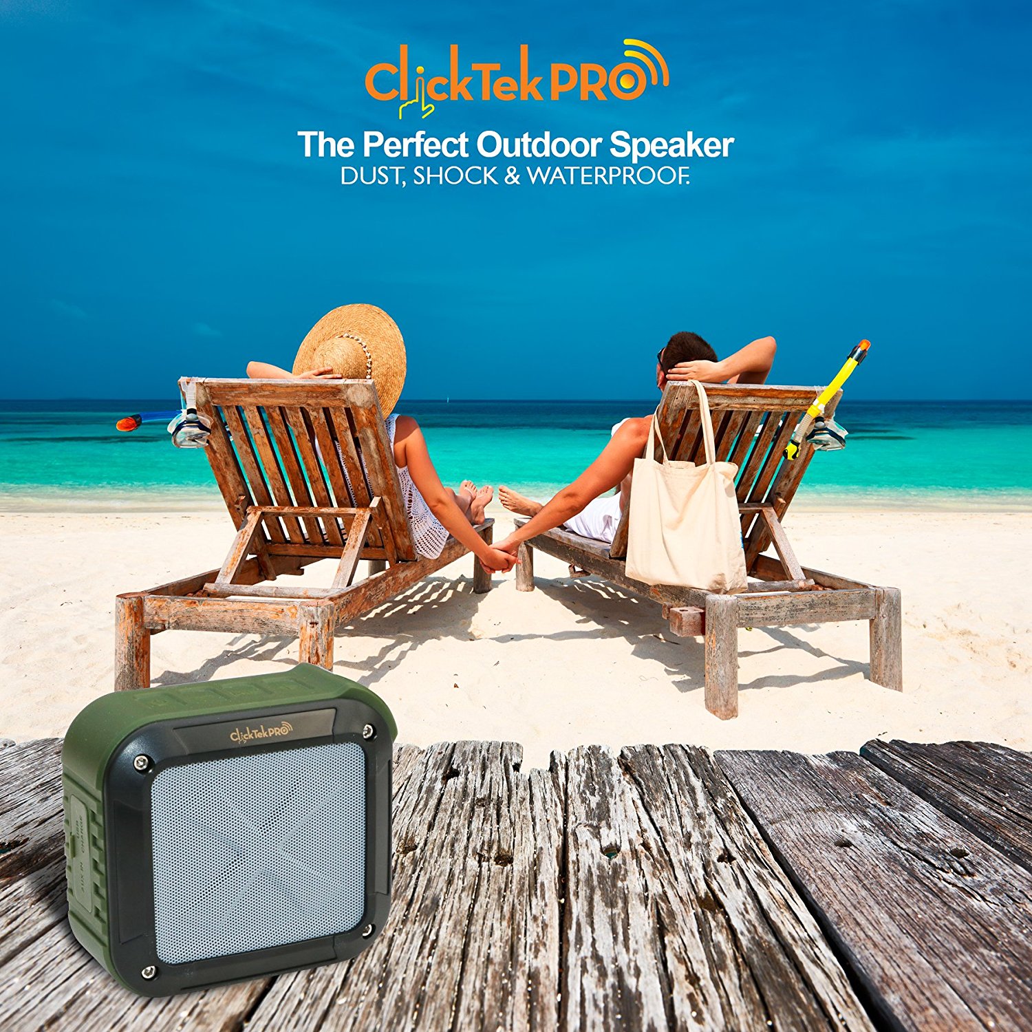 Wireless Bluetooth Speakers Best Portable Speakers Waterproof, Dust