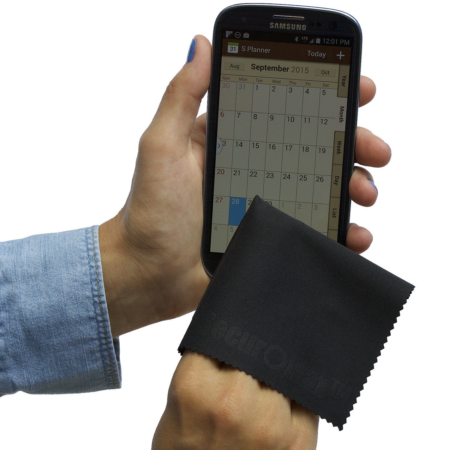 Microfiber Cleaning Cloth (6 Pack) for Lens, Eyeglasses, Glasses, Screen, iPad, iPhone, Tablet