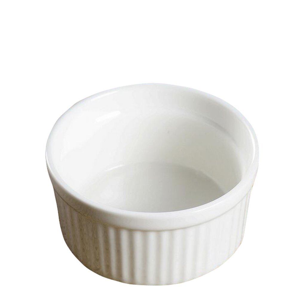 Freedi Ceramic Baking Dishes Bowl Pudding Dessert Plate Souffle Mould