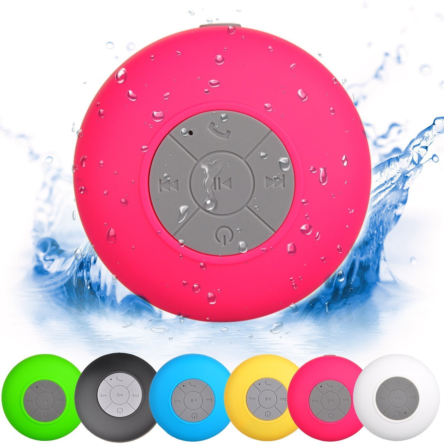 L.win Bluetooth Speaker, Waterproof Wireless Handfree Shower Speaker