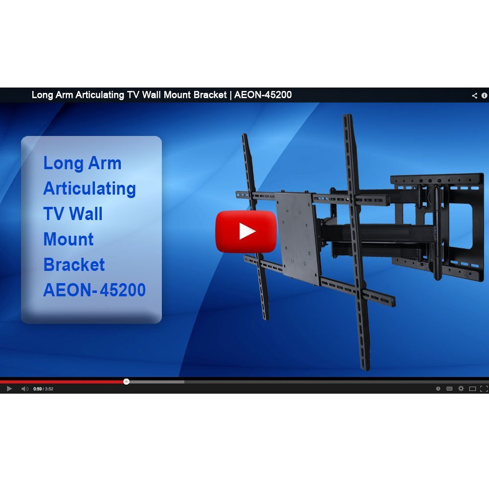 Full Motion TV Wall Mount with 32 inch Long Extension for 42 to 80 inch