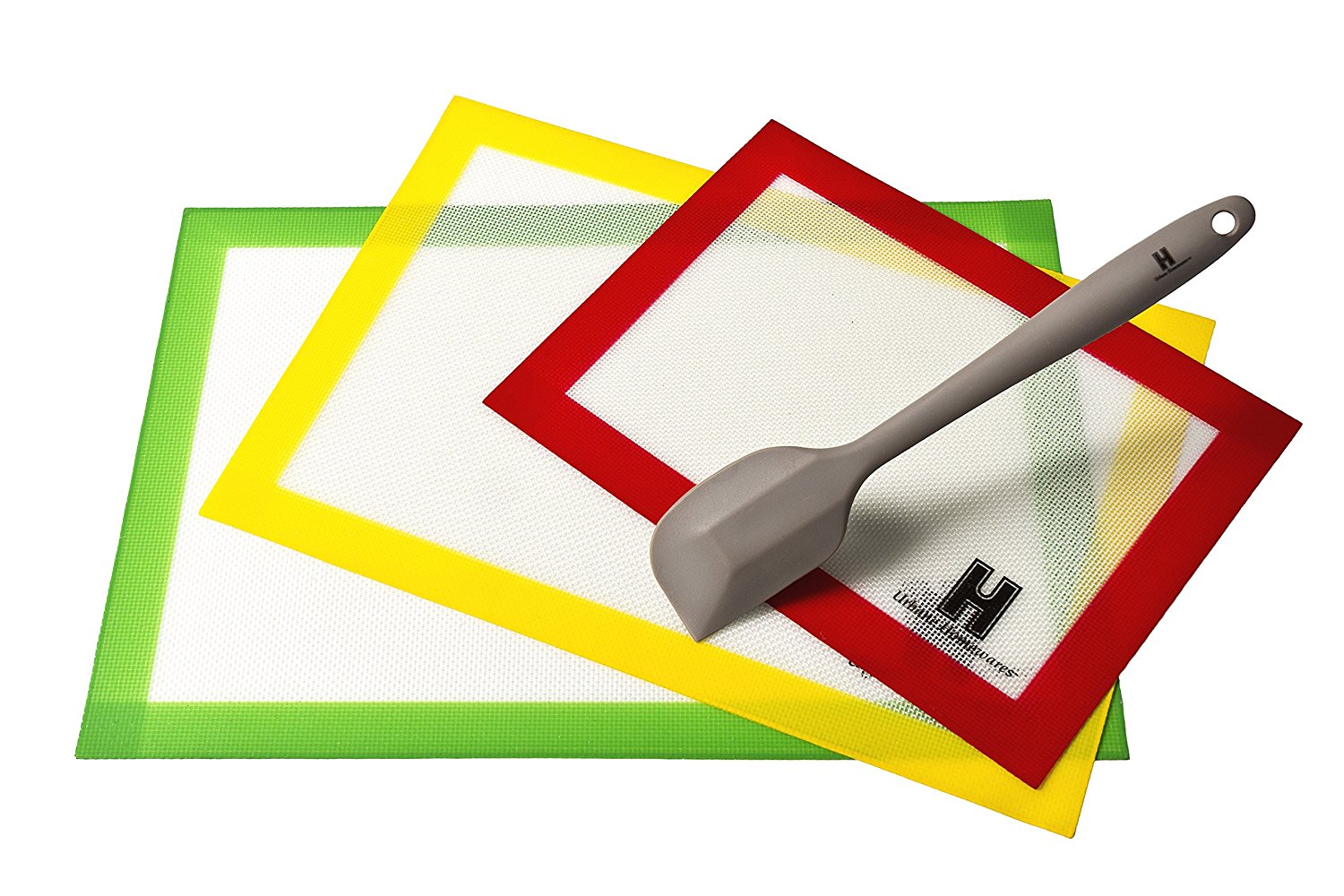 Urbane Homewares NonStick Baking Mats 3 Sheet Set (1 Half, 1 Medium