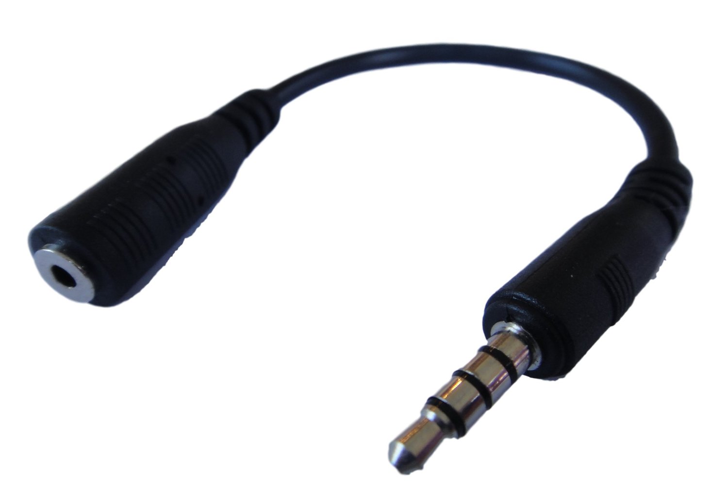 2.5mm Female To 3.5mm Male 4 Poles Jack Stereo Headset Adapter