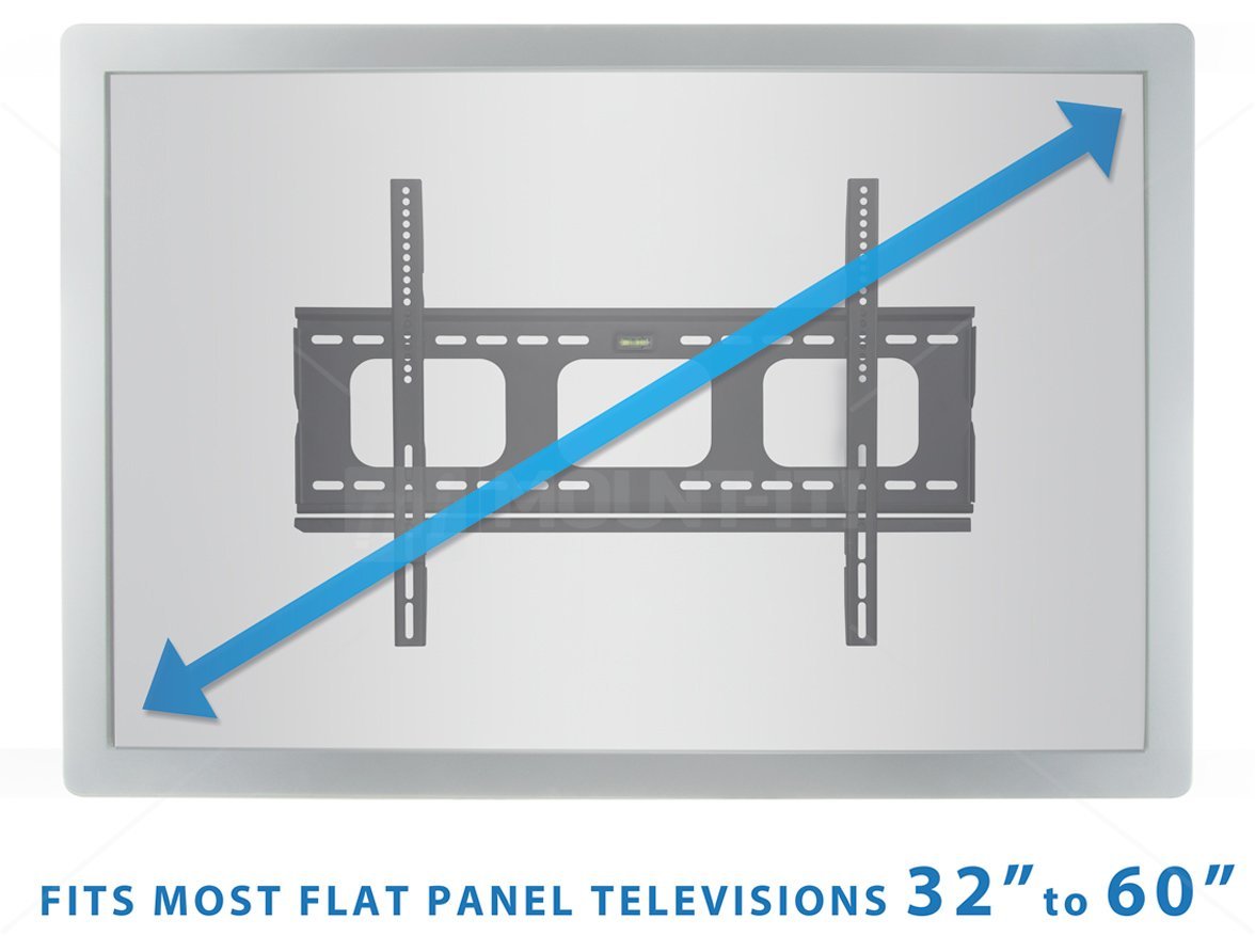 MountIt! MI305B TV Wall Mount for Samsung, Sony, LG, Sharp, Insignia
