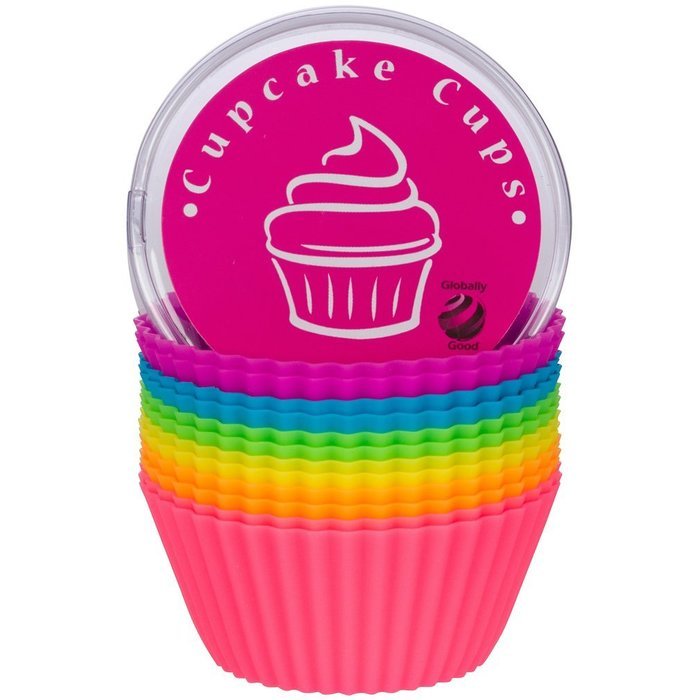 Globally Good Silicone Baking Cups / Cupcake Liners 12 Premium