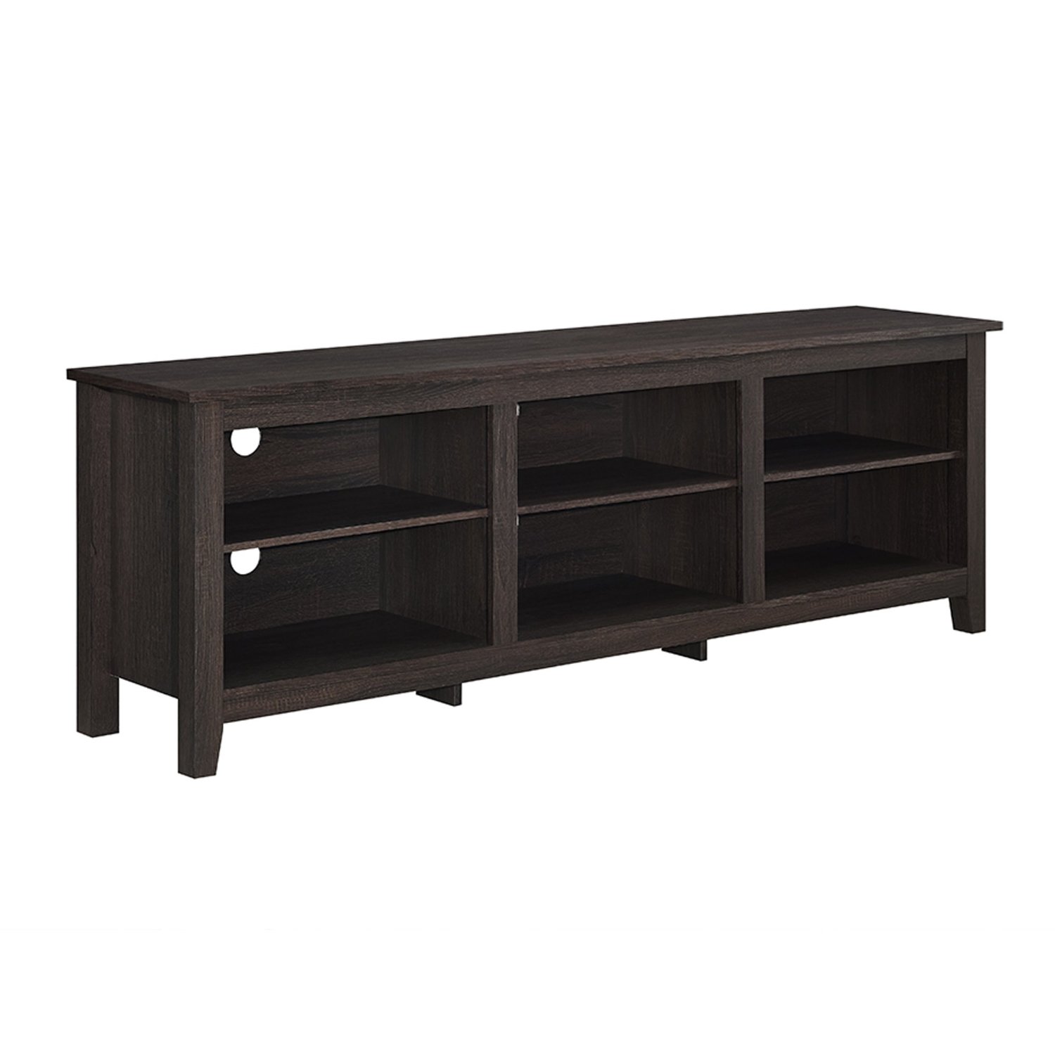 WE Furniture 70" Espresso Wood TV Stand Console N3 free image download