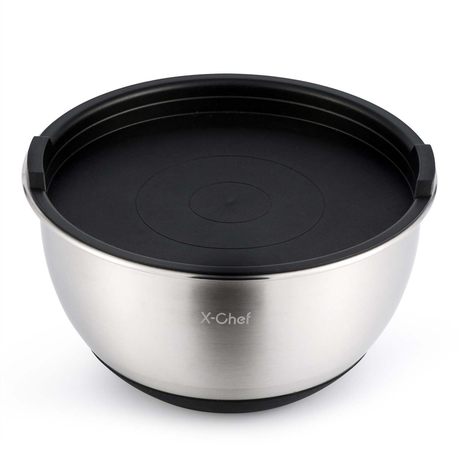 Mixing Bowls Set, XChef Professional Stainless Steel Mixing Bowls With Lids, Measurement Lines